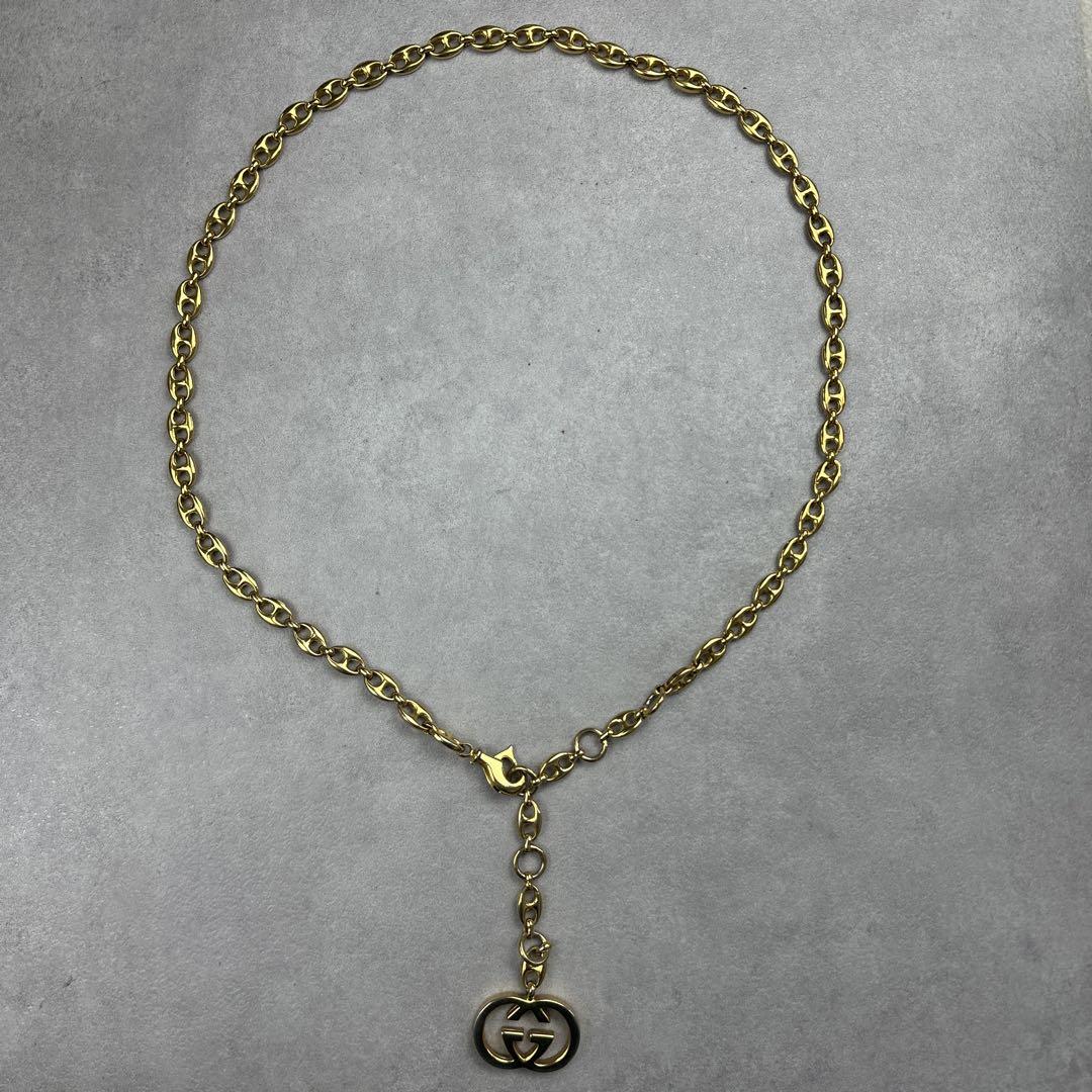 GUCCI グッチ GG マリーナチェーンベルト ネックレス インター
