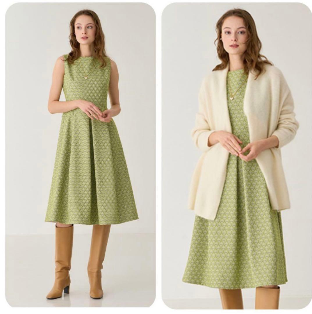 ANAYIジャガードワンピ