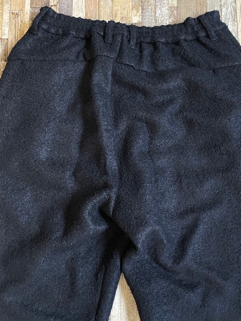 「NO ID. 」Black Wool Baloon Wide Trousers 「NO ID. 」Black Wool Baloon Wide Trousers