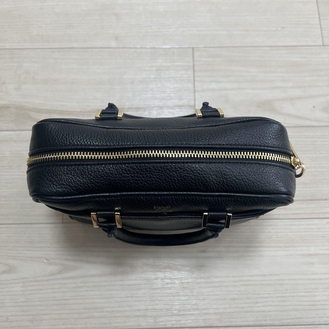 IENA イエナ　マニュエルミラノ　ブラック　ハンドバッグ　レザー　MIDI