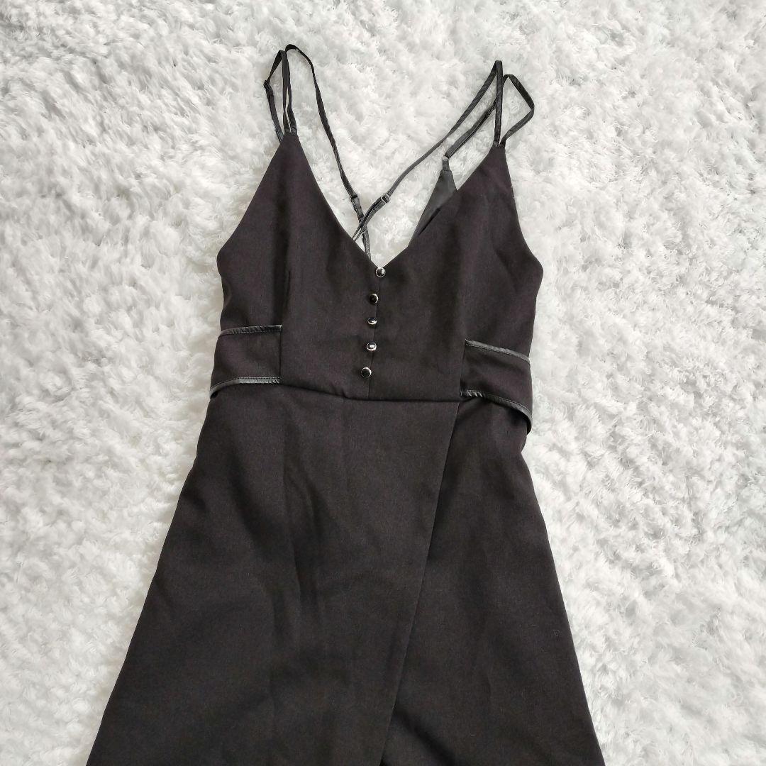 アプワイザーリッシェ フロントボタン BACK リボンサロペット 2