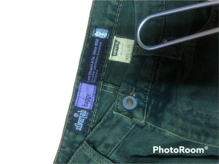 HOT新作 ヴィンテージ Levi's SILVER TAB グリーンW31 L30 0tmso-m20086845077 豊富な100%新品
