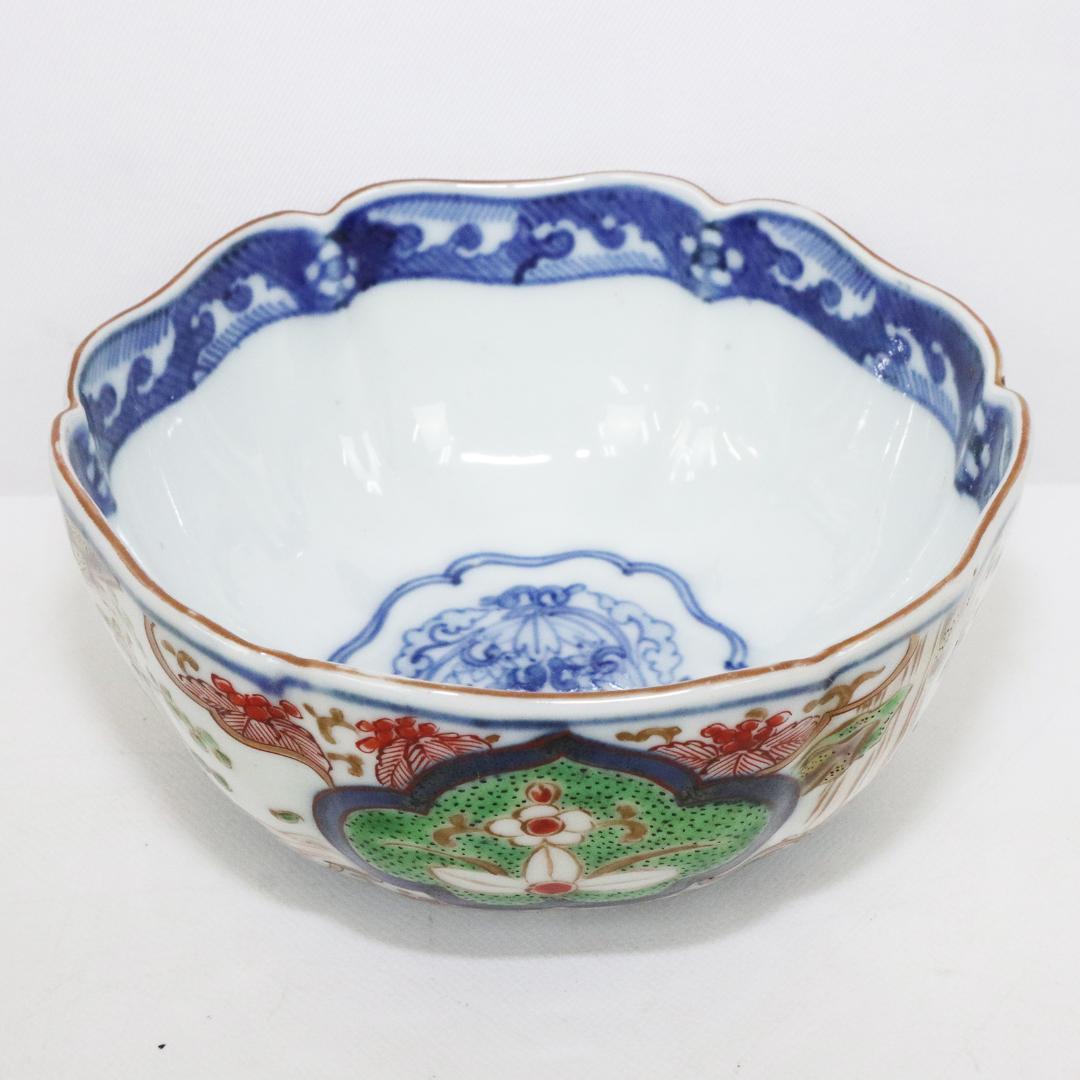 古伊万里　小鉢　染付 金彩　5客