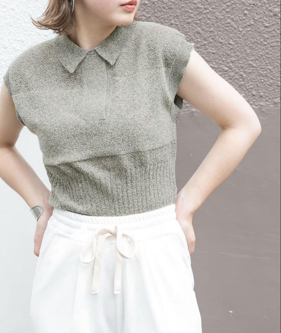 KBF スリーブレスポロニット