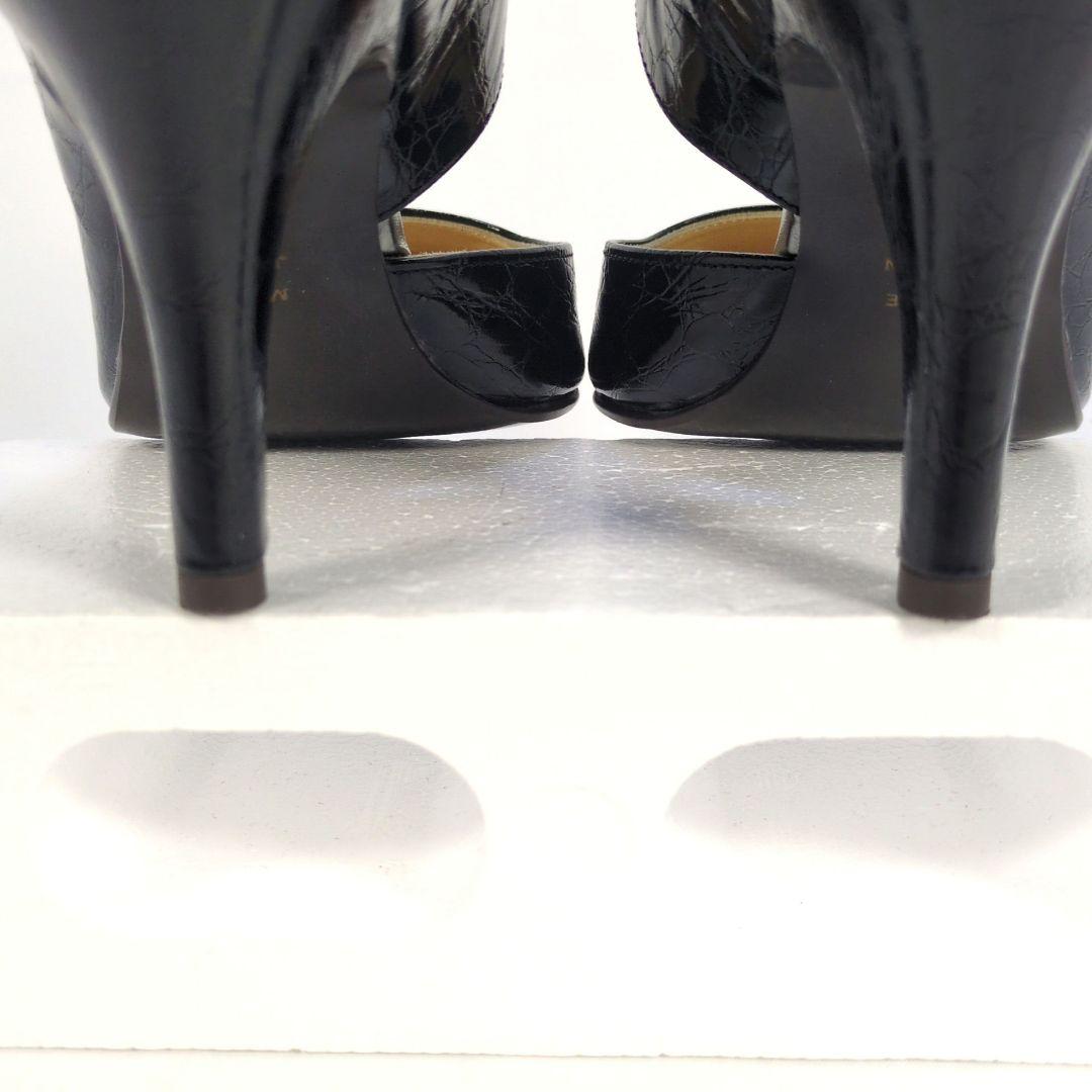 極美品♡DIANA レザーパンプス　ハイヒール　ポインテッドトゥ　大きいサイズ 極美品］DIANA Romache クロコ レザー ポインテッドトゥ