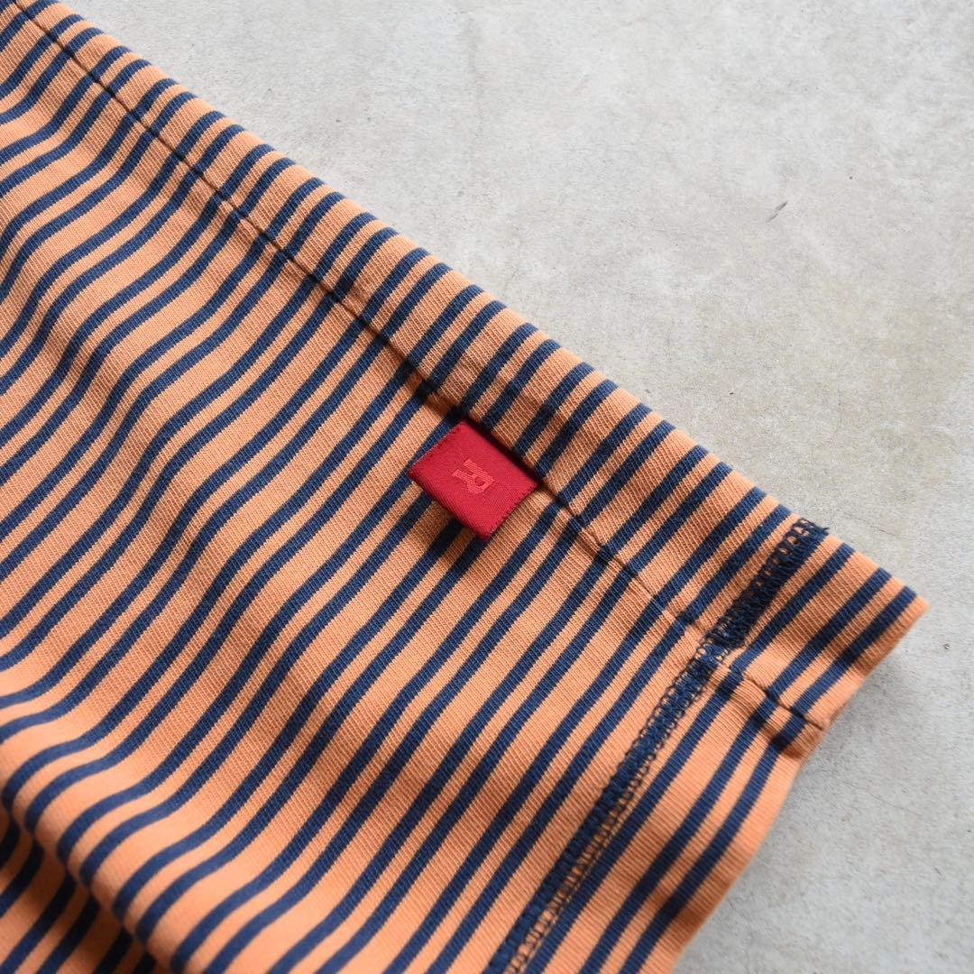 90s Levis リーバイス ボーダーTシャツ オレンジ×ネイビー レア XL