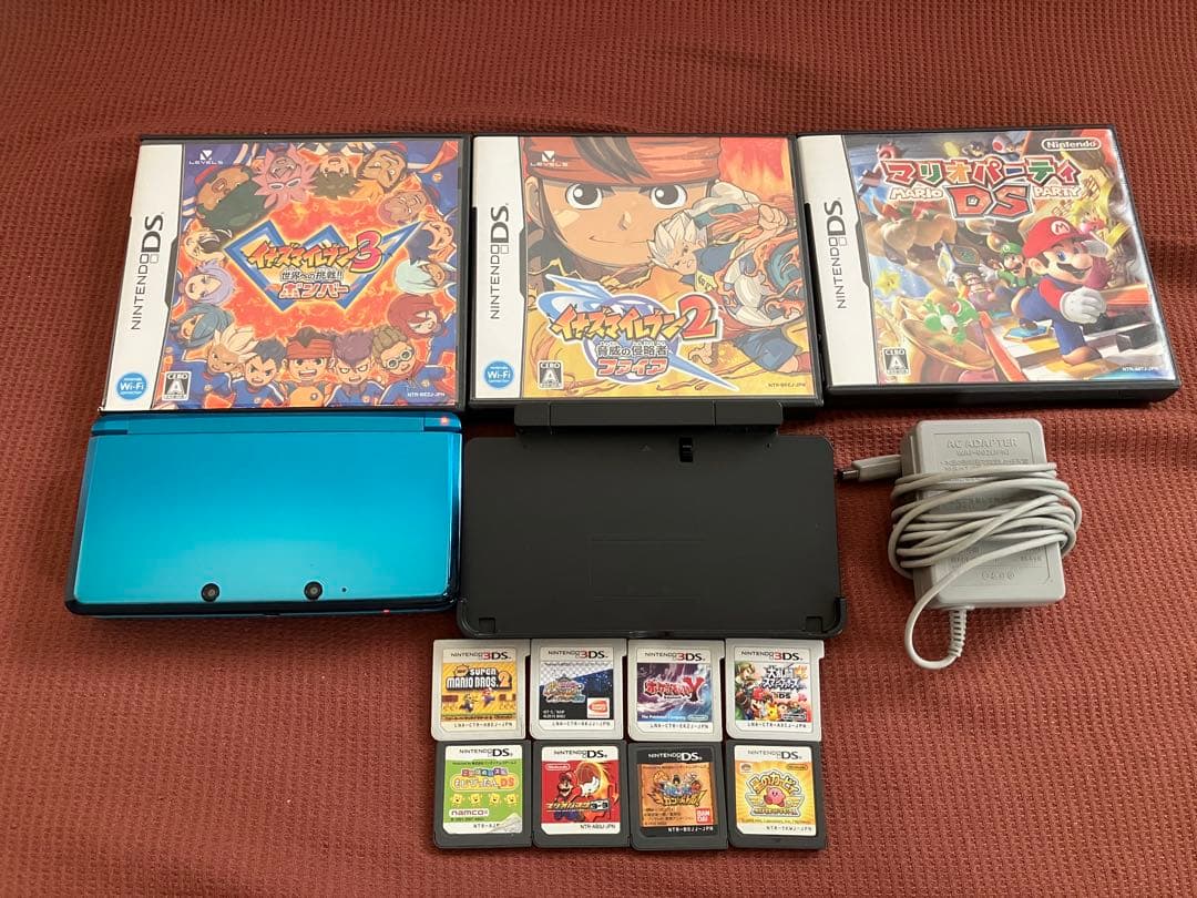 ニンテンドー3DS 本体 アクアブルー ゲームソフト付き