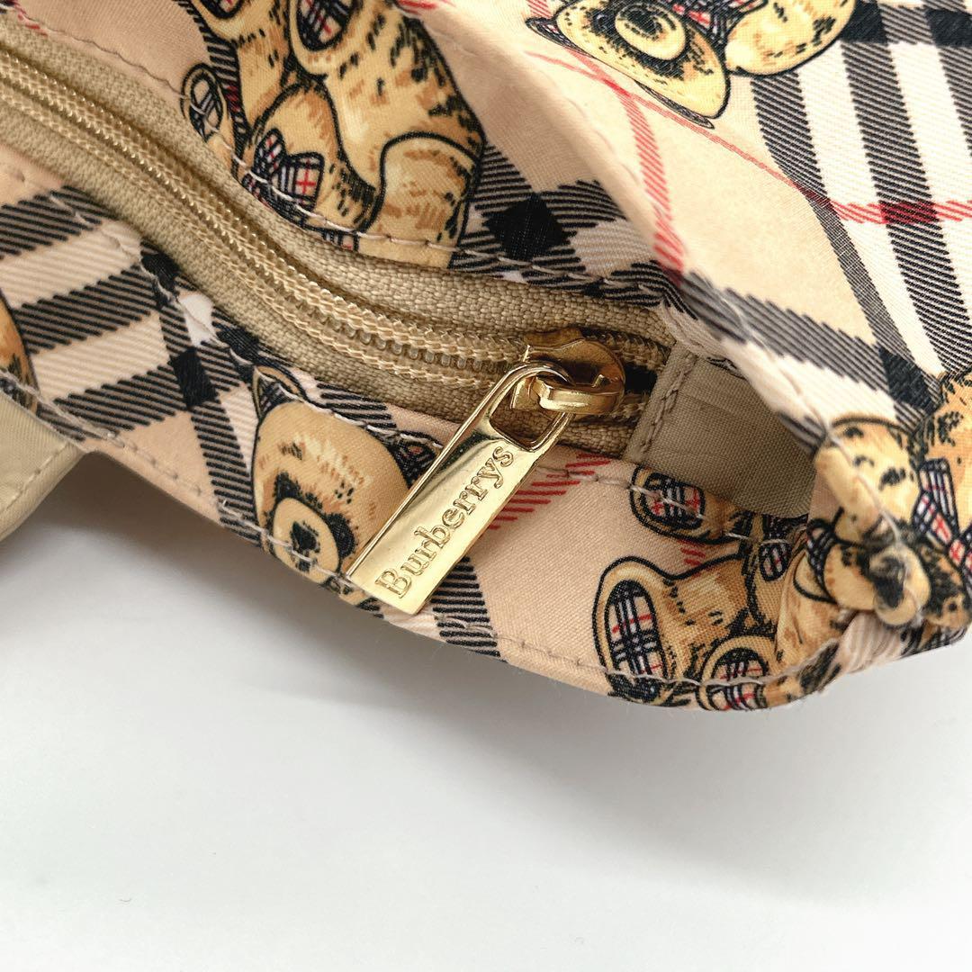 Burberrysバック バーバリー テディベア トートバック ノバチェック BURBERRY バーバリーノバチェック トートバッグ