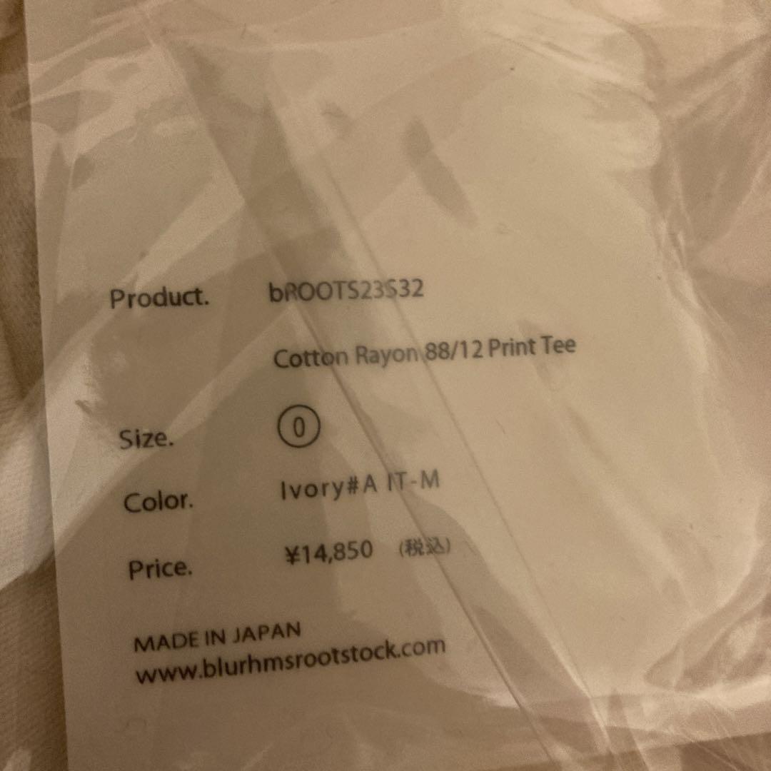 blurhms ROOTSTOCK 23ss PRINT TEE サイズ0 - メルカリ