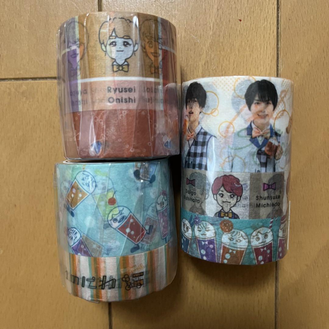 なにわ男子 ちびぬい 7体 マスキングテープ 3種