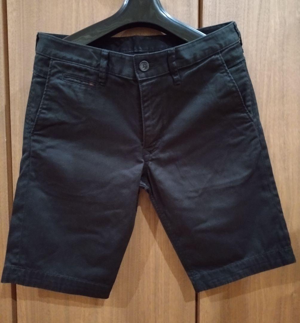 ディーゼル　ブラック ショートパンツ S DIESEL ディーゼル ブラックデニムショートパンツ ハーフパンツ