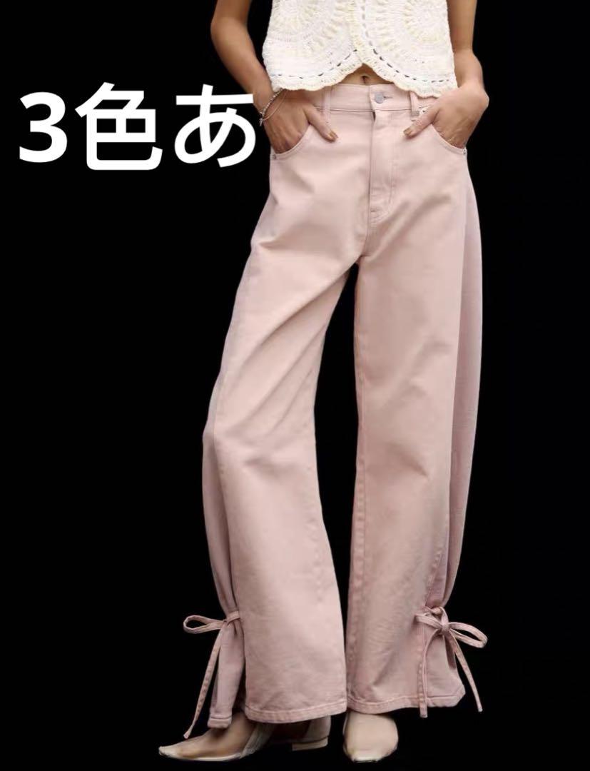 パンツ AMERISIDE SWITCH 2WAY RIBBON DENIM PANTS