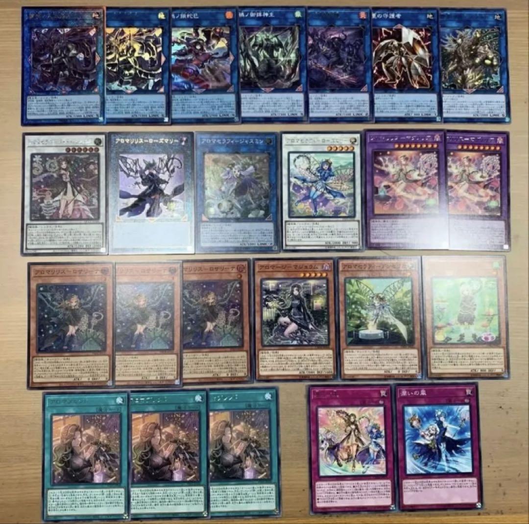 遊戯王　アロマ （アロマージ）　六花　まとめ売り 遊戯王 アロマ六花 デッキ 大会優勝構築 公式スリーブ付 - メルカリ