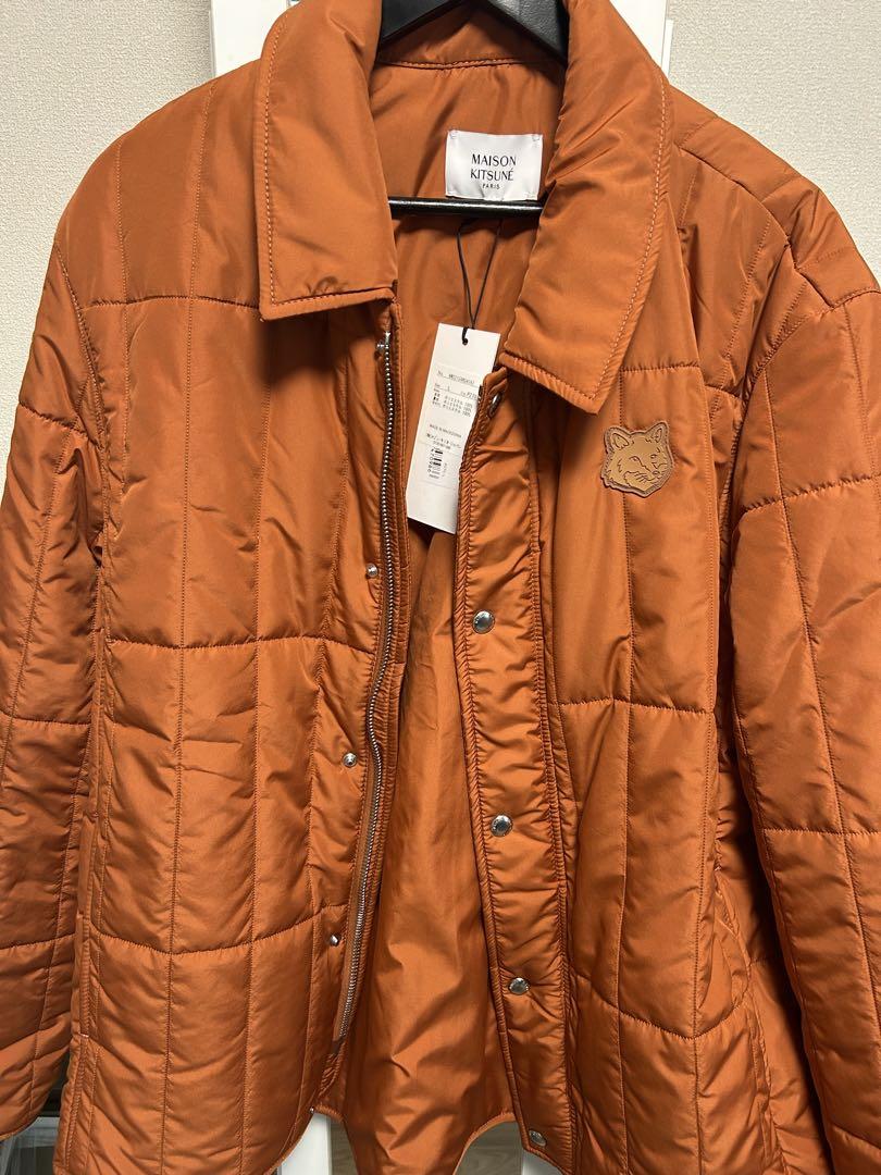 MAISON KITSUNÉ オレンジ キルティングジャケット