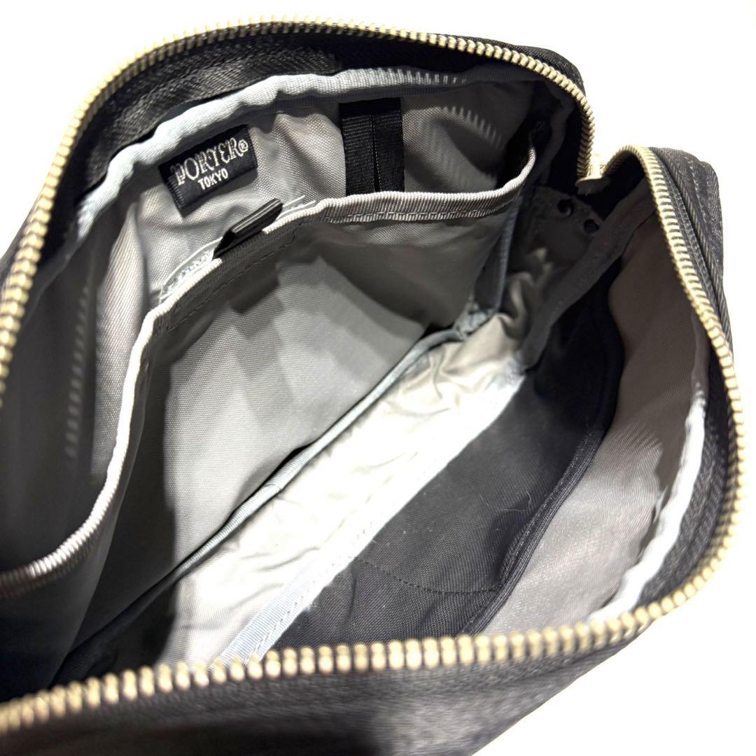 未使用級 美品 ポーター リフト ショルダーバッグ 2way ブラック