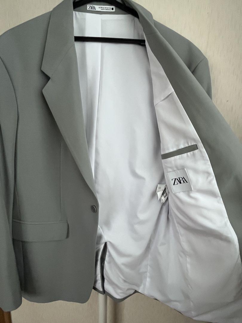 【新品未使用】ZARA STRAIGHT-FIT スーツブレザー【JP50】