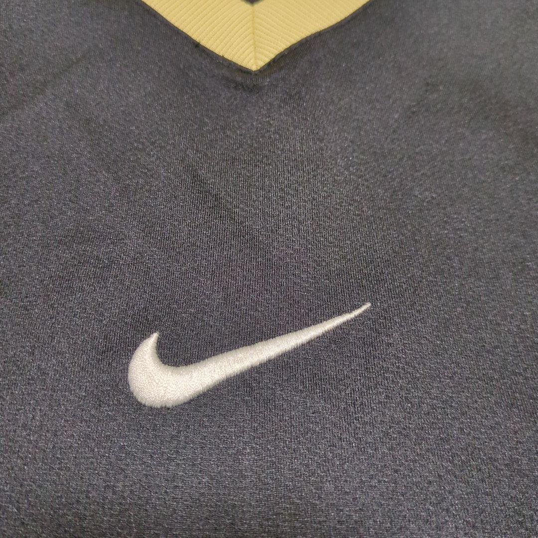 00's Nike ジャージ Mサイズ ブラック/イエロー ベージュ スウッシュ