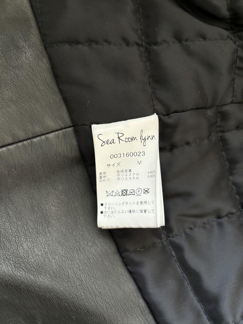 vintage ecoレザー big ライダース/ブラックM