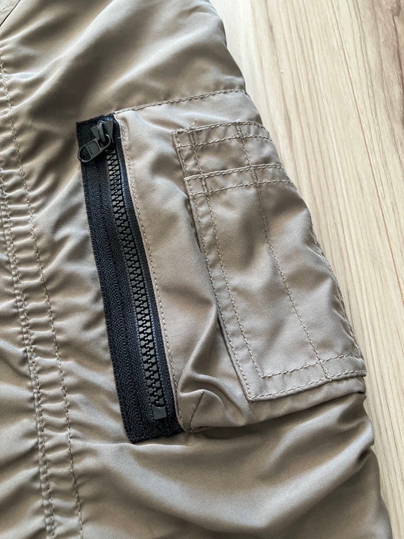 DIESEL ベロアリバーシブルブルゾンジャケット 刺繍ワッペン DIESEL