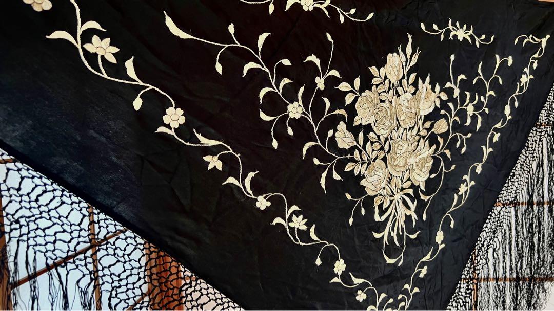 スペイン直輸入✳︎特大シージョ✳︎黒シャンパンゴールド刺繍 Amazon | Momostyle SSPEC 鳳凰刺繍マーク スカジャン