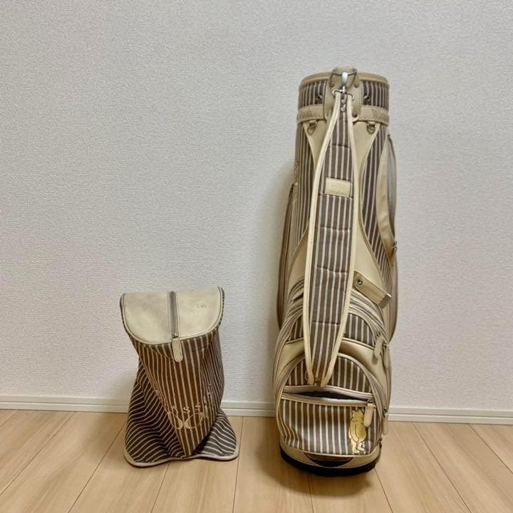 【美品】CLASSIC POOH ゴルフバッグ 希少・廃盤品】CLASSIC POOH ゴルフバッグ 4点セット レディース