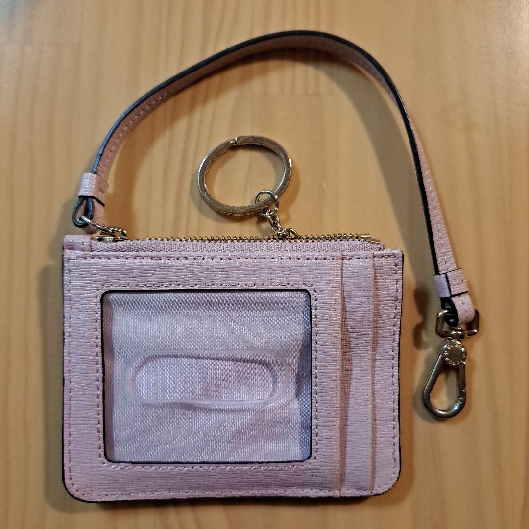 FURLA  名刺入れ　カードケース　ピンクベージュ系 本革製 カードケース 名刺入れ レザー カード入れ ピンク｜Yahoo
