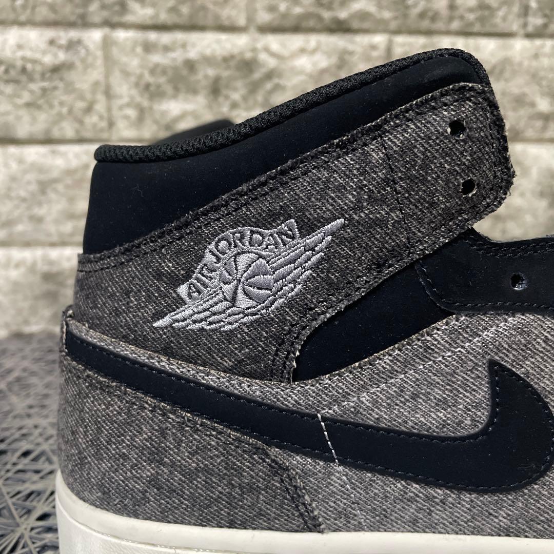 新品♪NIKE☆AIR JORDAN 1★BLACK DENIM★29cm