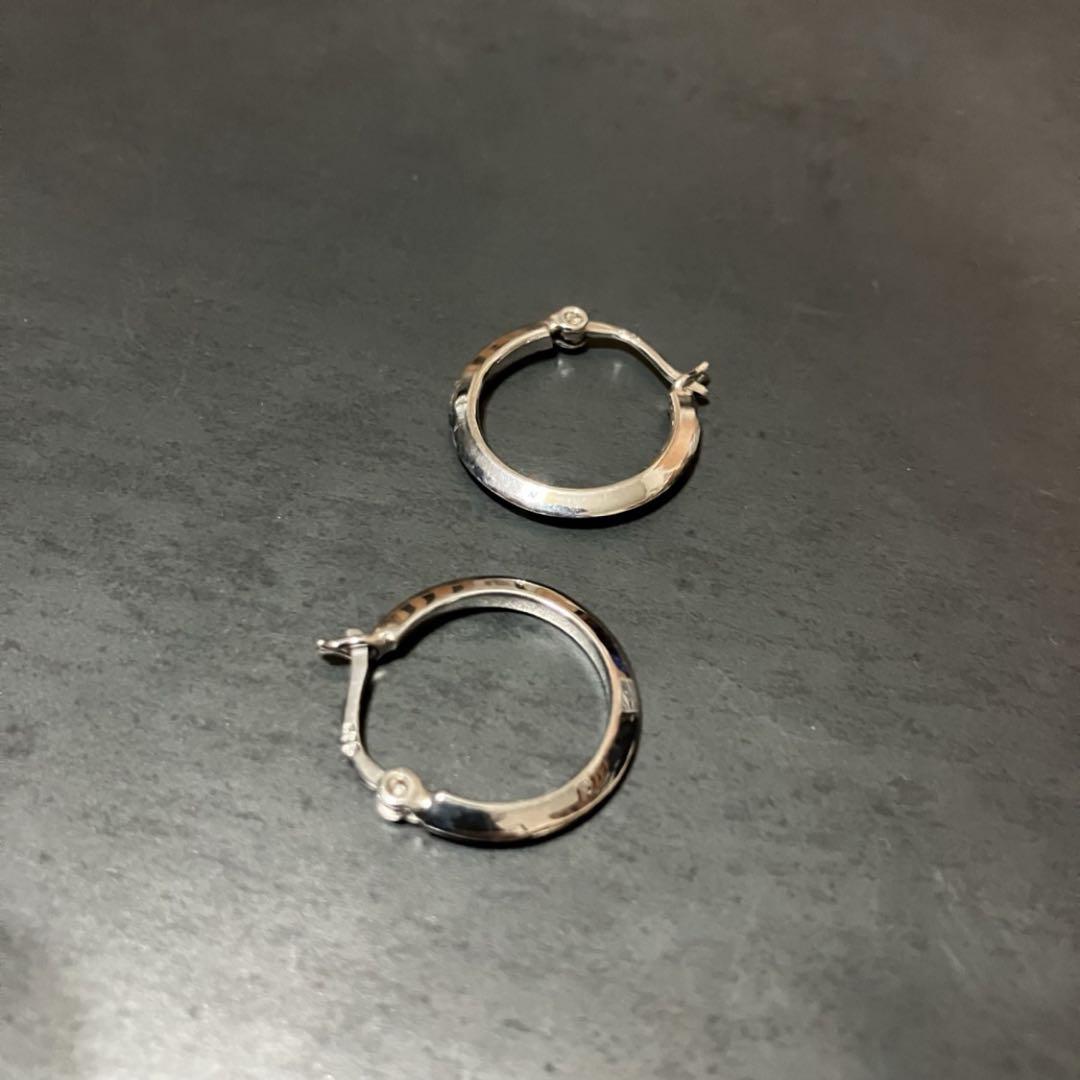 SILVER925 SIMPLE HOOP EARRINGS /シルバー/ピアス