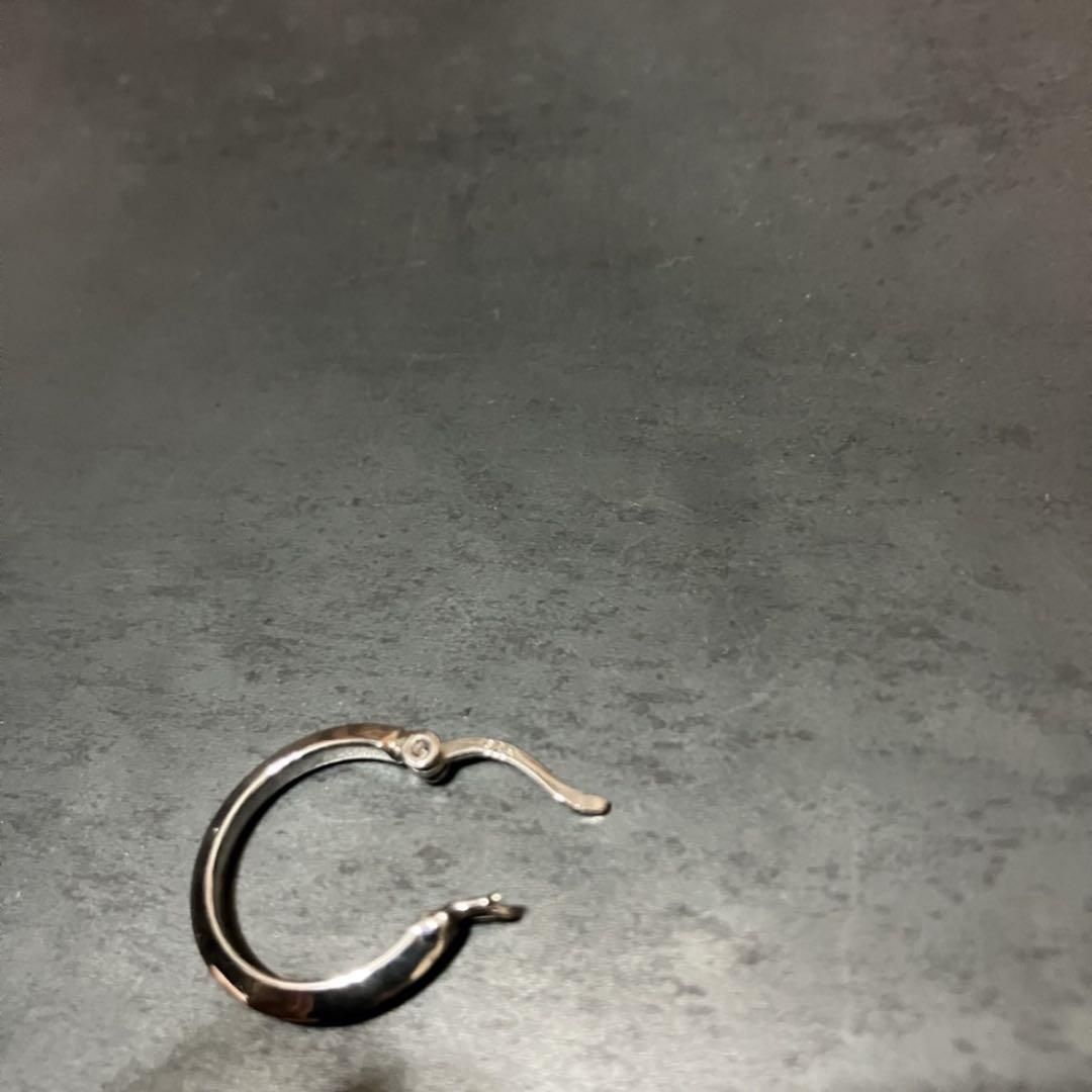 SILVER925 SIMPLE HOOP EARRINGS /シルバー/ピアス