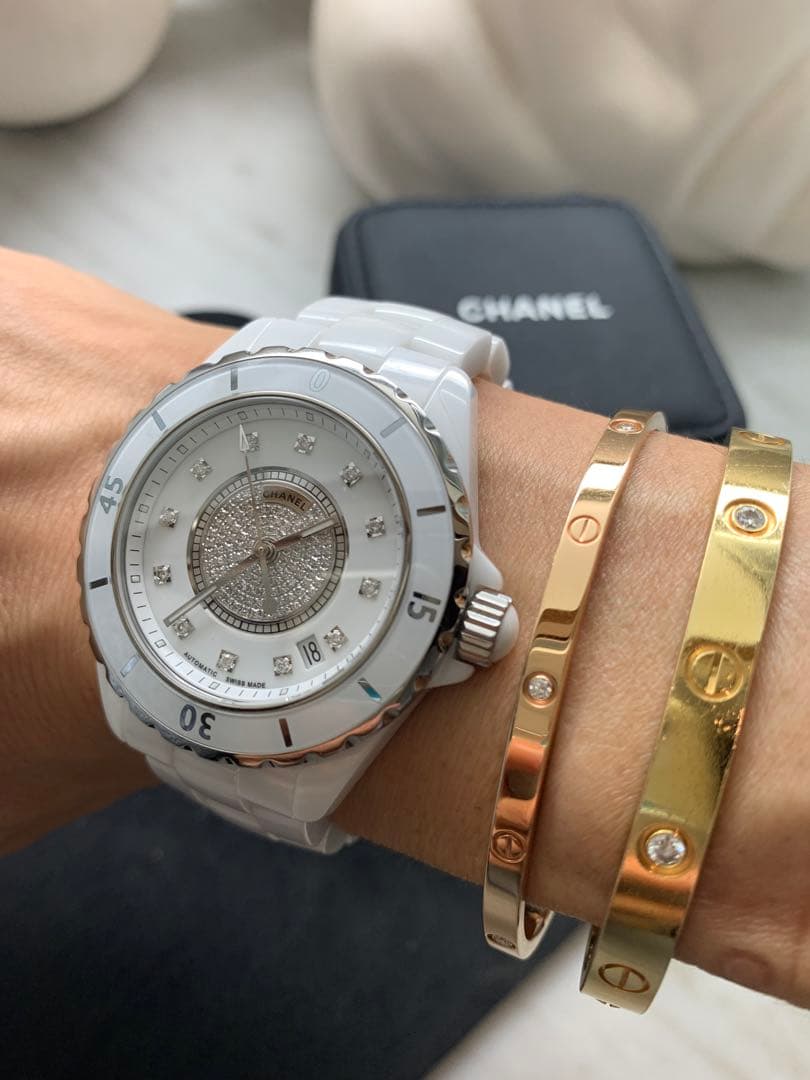 シャネル J12 H1759 純正センターダイヤ 12P 38mm 自動巻CHANEL