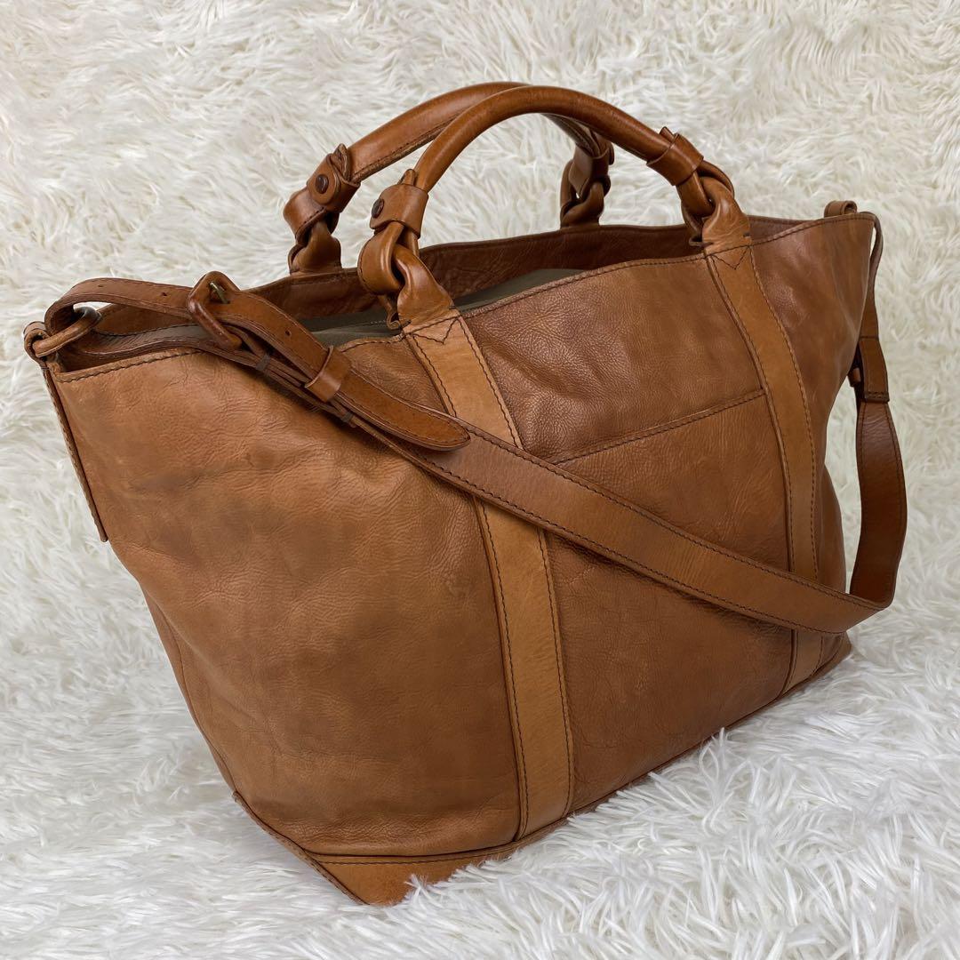 美品　genten  トートバッグ　2way  大容量　A4可