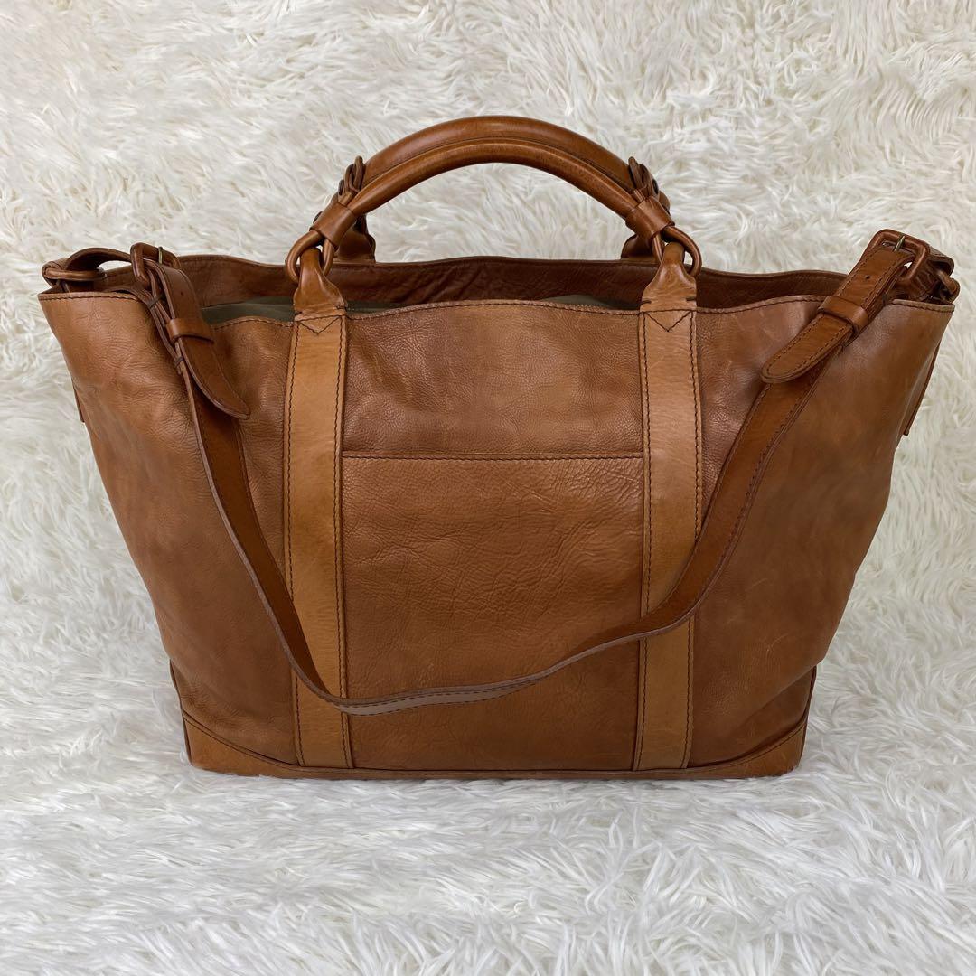 美品　genten  トートバッグ　2way  大容量　A4可