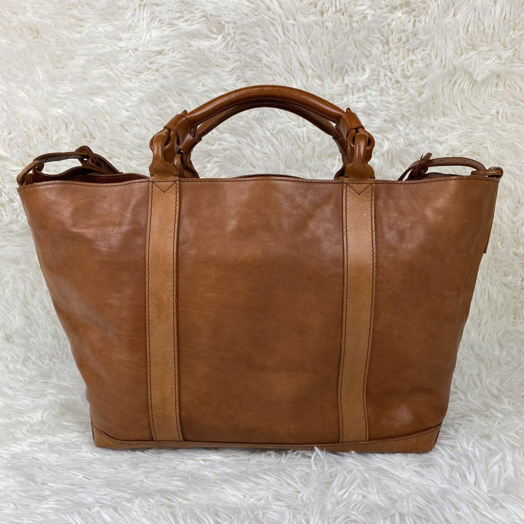 美品　genten  トートバッグ　2way  大容量　A4可