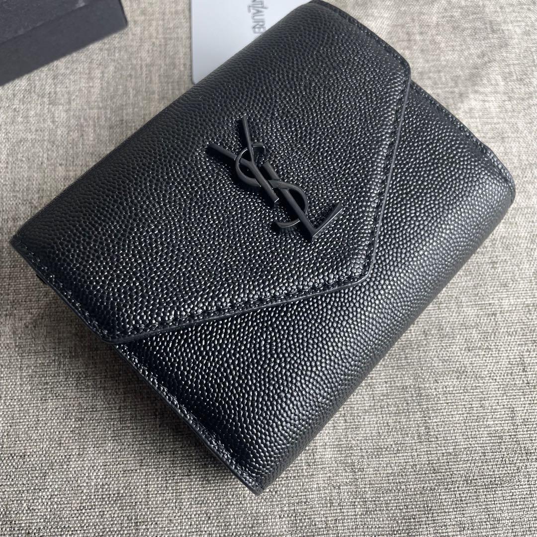 【美品】サンローラン　2つ折りウォレット SAINT LAURENT サンローラン 二つ折り財布 バイフォールド