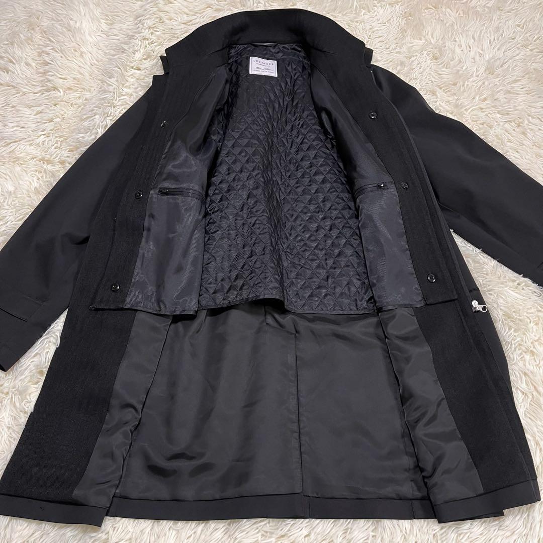 極美品✨AOKI レミュー ライナー付ビジネスコート L スタンドカラー 黒