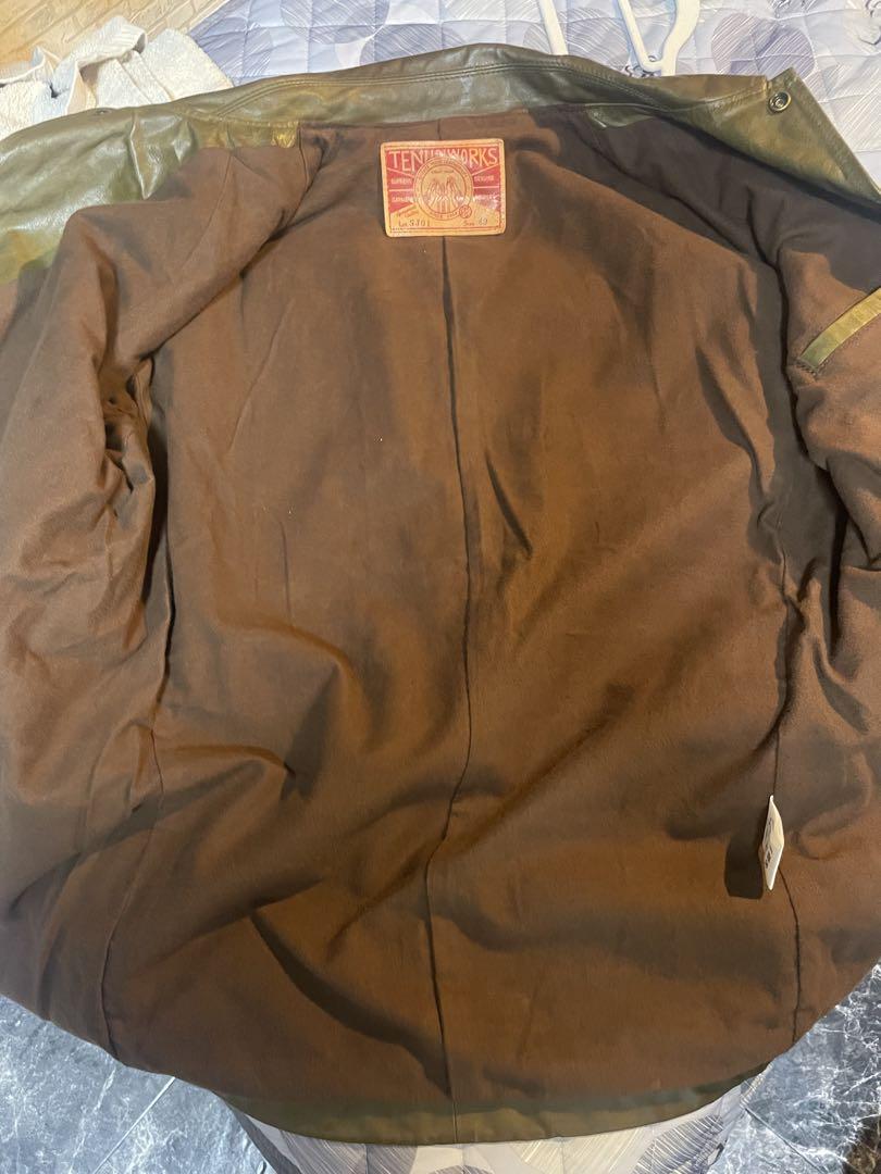 【希少】天神ワークス レザーコーチジャケット 型番SJ01 size42 C`MAN COACHING JACKET:SJ01 | 天神ワークス