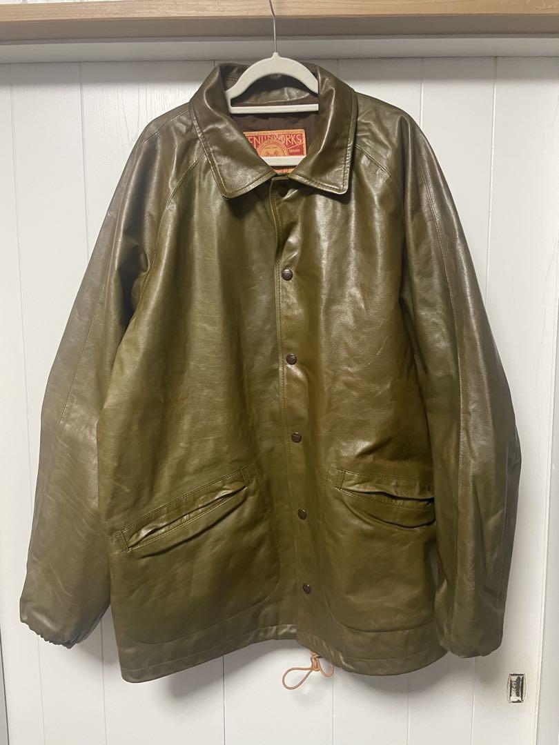 【希少】天神ワークス レザーコーチジャケット 型番SJ01 size42