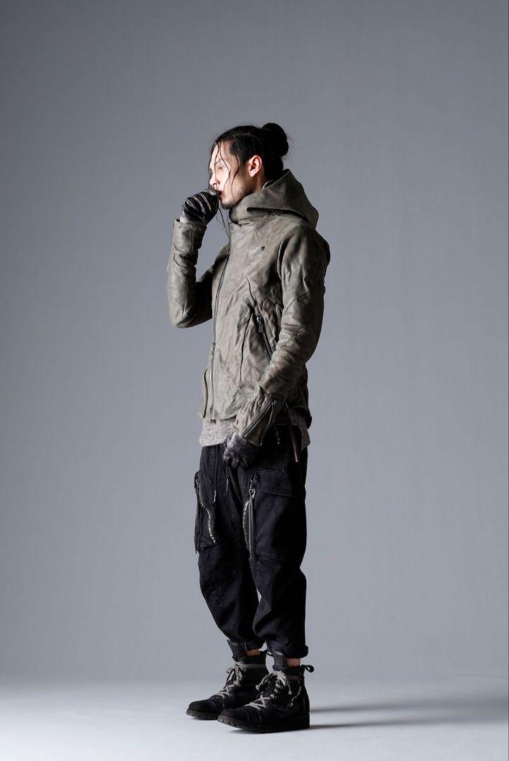 D.HYGEN ストレッチコットンデニムテーパードカーゴクロップドデニムパンツ