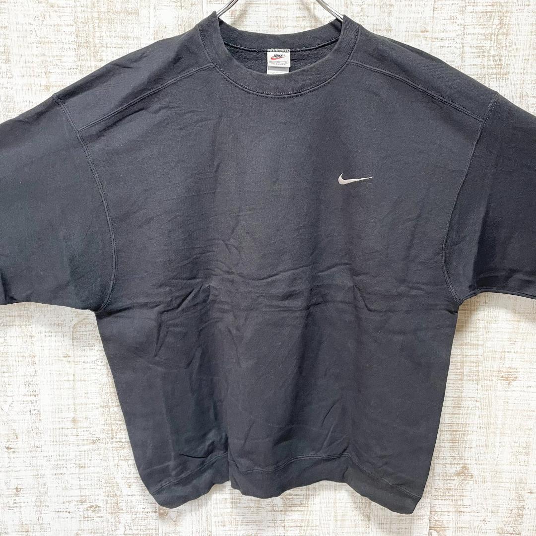 超特価即納 USA製 刺繡ロゴ ワンポイントスウッシュ90s TiRb9-m20140610009 ナイキ スウェットトレーナー 即納