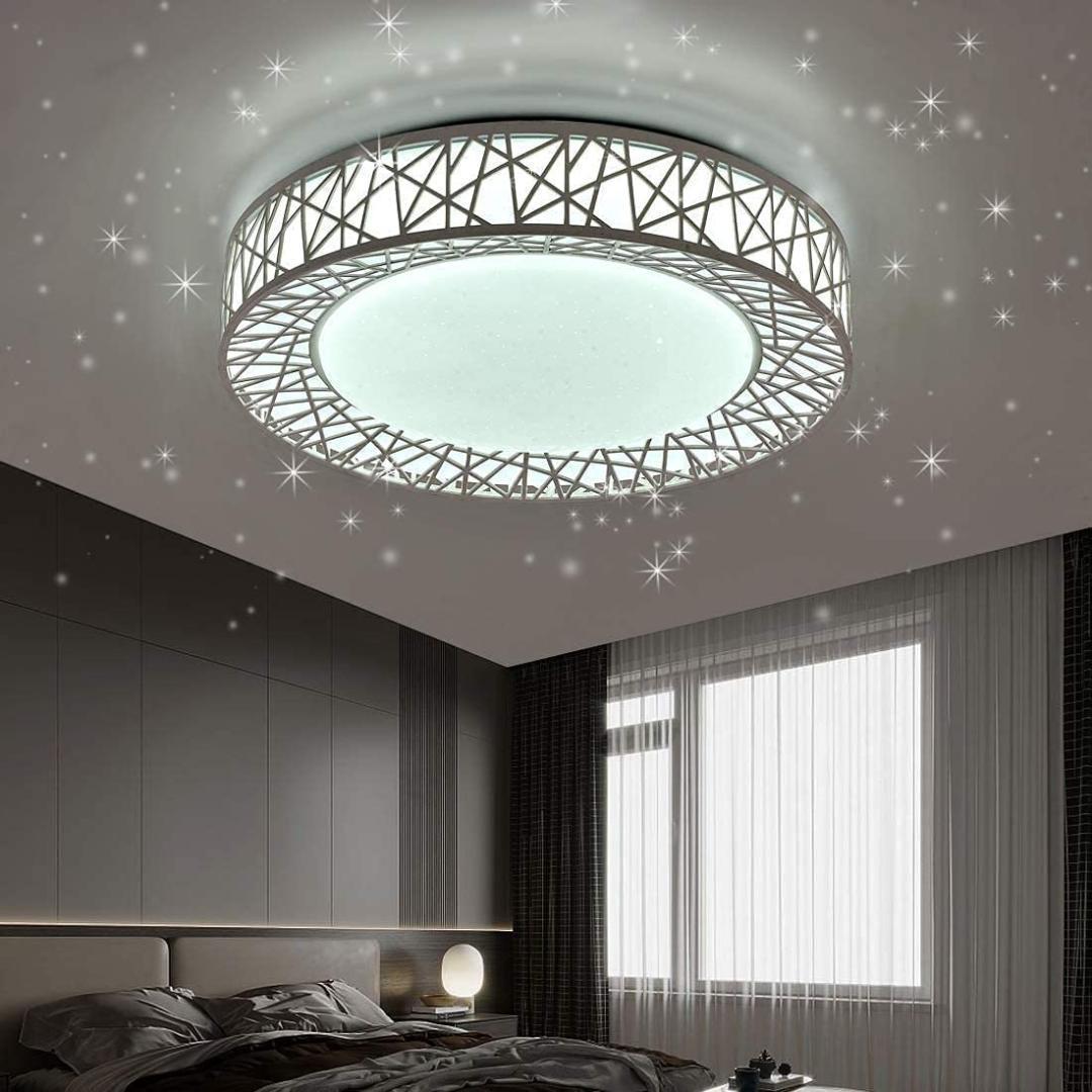 【M1919-91-62】LED シーリングライト 星空効果 35W 6~8畳