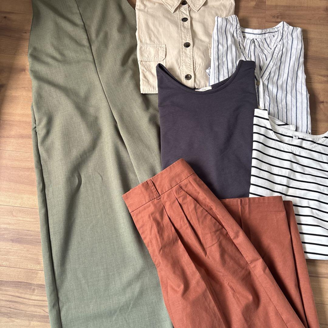 6点セット　まとめ売り レディース服　コーデ売り サロペット リネンパンツ