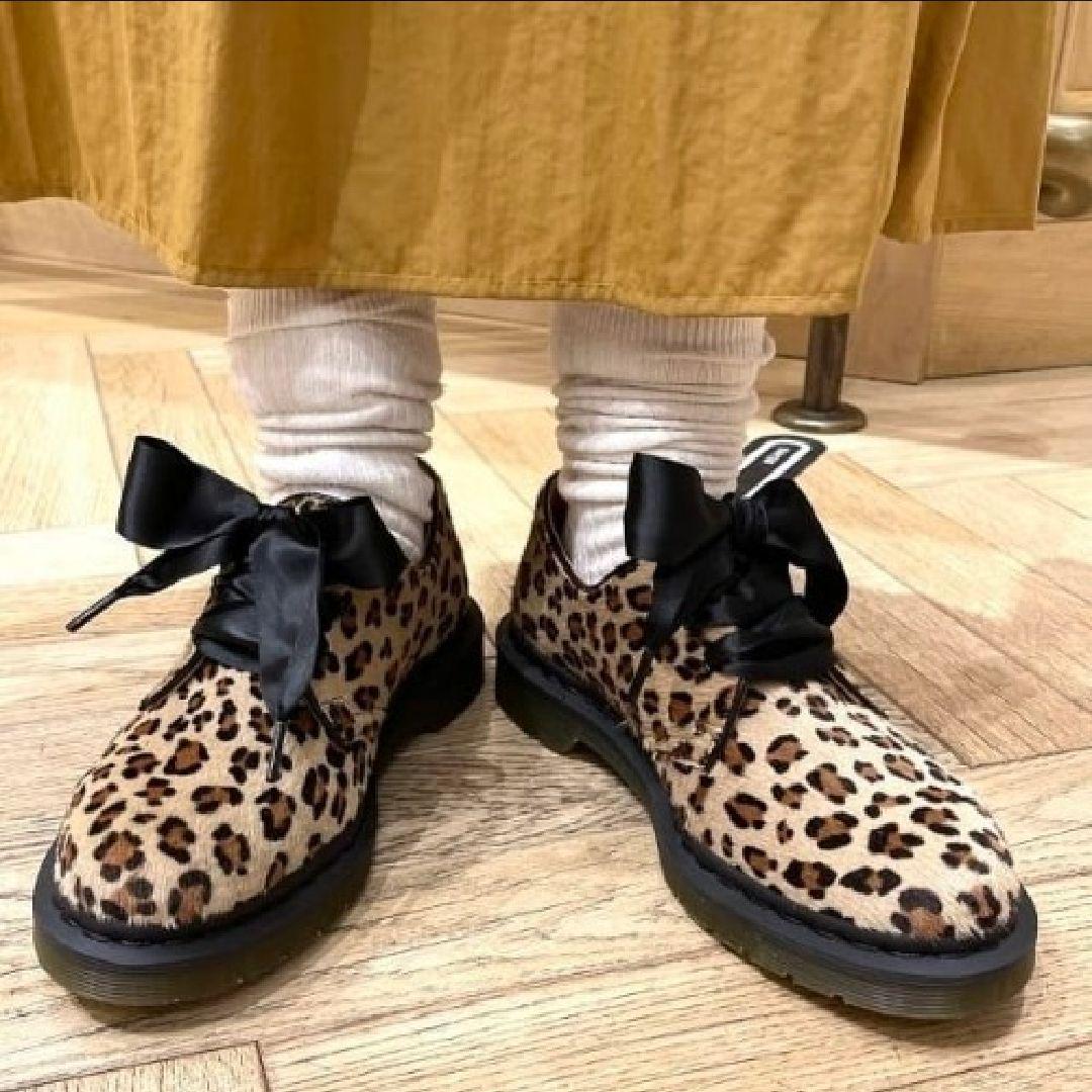 Dr.Martens マーチン レオパード ラバーソール 3ホール 23 UK4