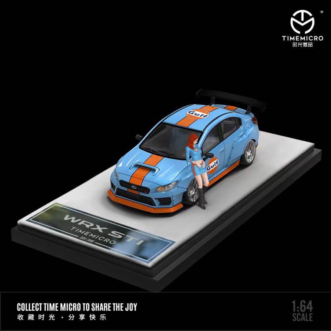 1/64 timemicro スバル WRX STI ガルフ フィギュア付き - メルカリ