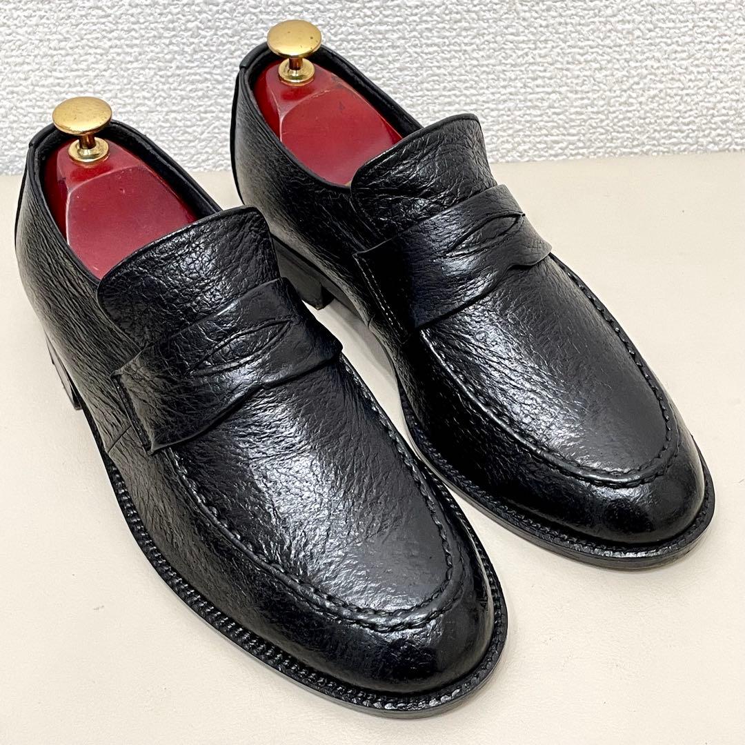 【美品✨️】Balise-U: コインローファー ビンテージ ブラック 24 革靴