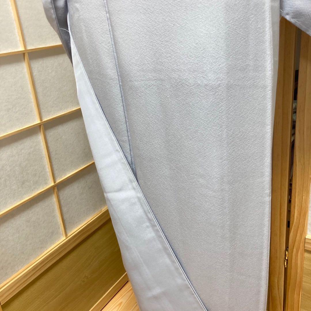 4329］色無地 美品 縮緬 一つ紋 蔦 正絹 着物 袷の通販 by