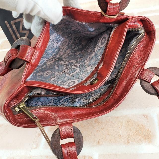 お得国産 美品 ハンドバッグ 日本製 コアラ TOtCs-m20156276198 イビザ IBIZA 編み込みレザー お得大人気