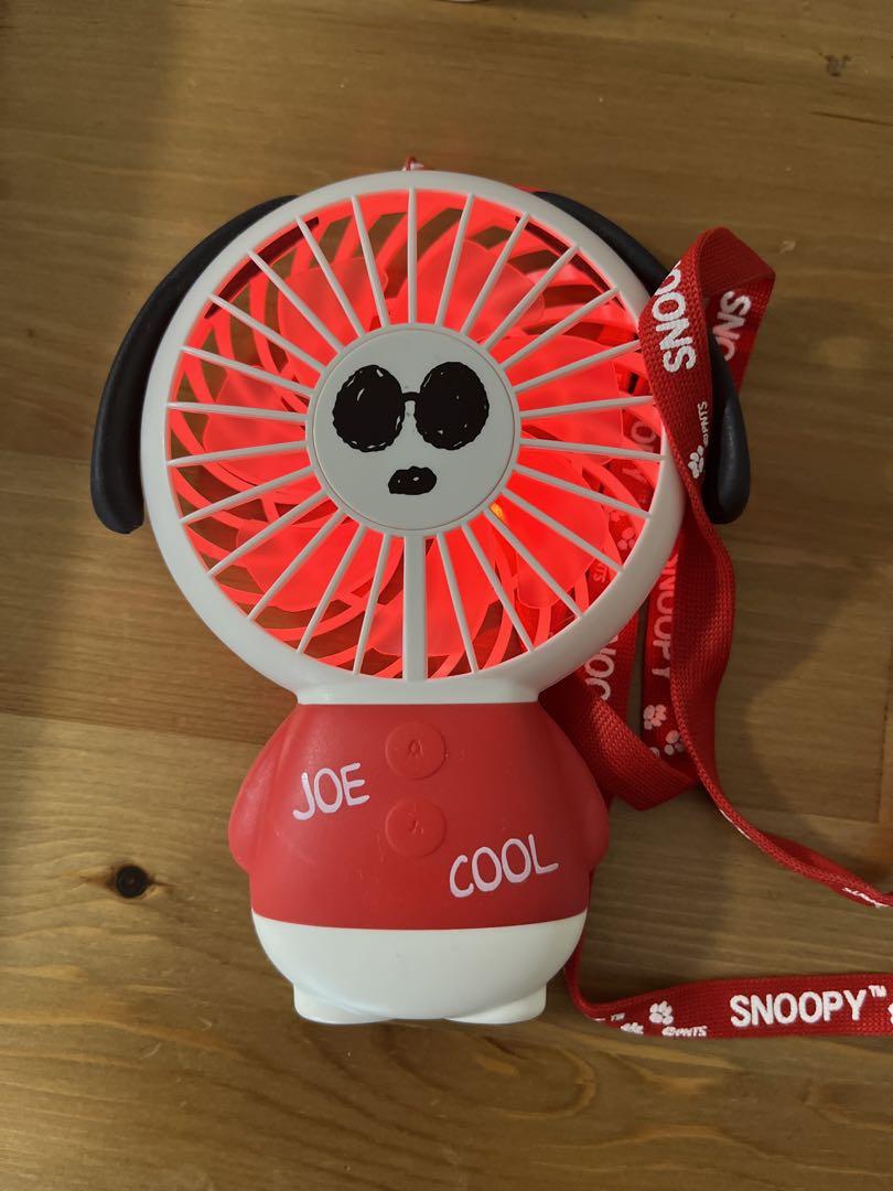 SNOOPY ハンディファン USB充電式 扇風機 スヌーピー joe cool