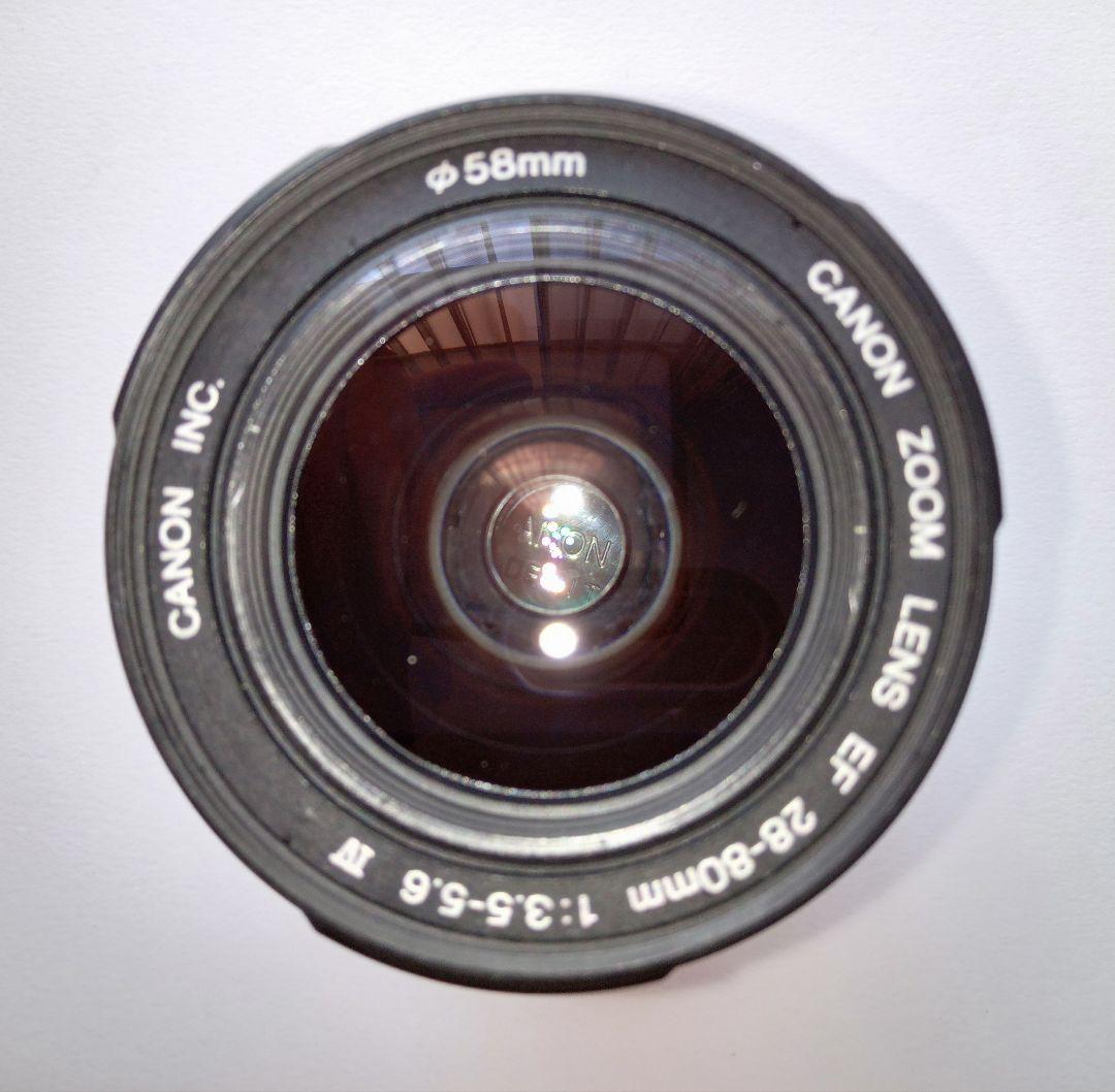CANON EOS55 フィルムカメラ外部ストロボ ZOOMLENS2本、取説付