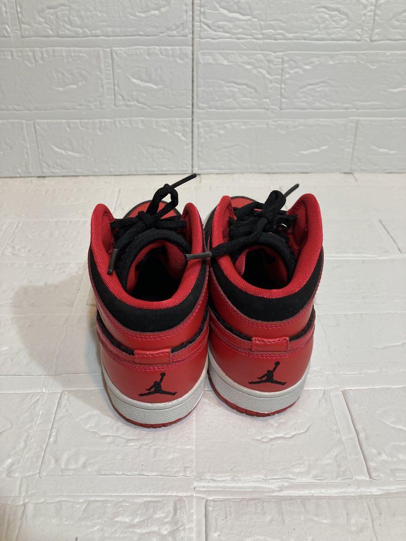 スニーカー NIKE JORDAN DUNK MID 22cm RED BLACK