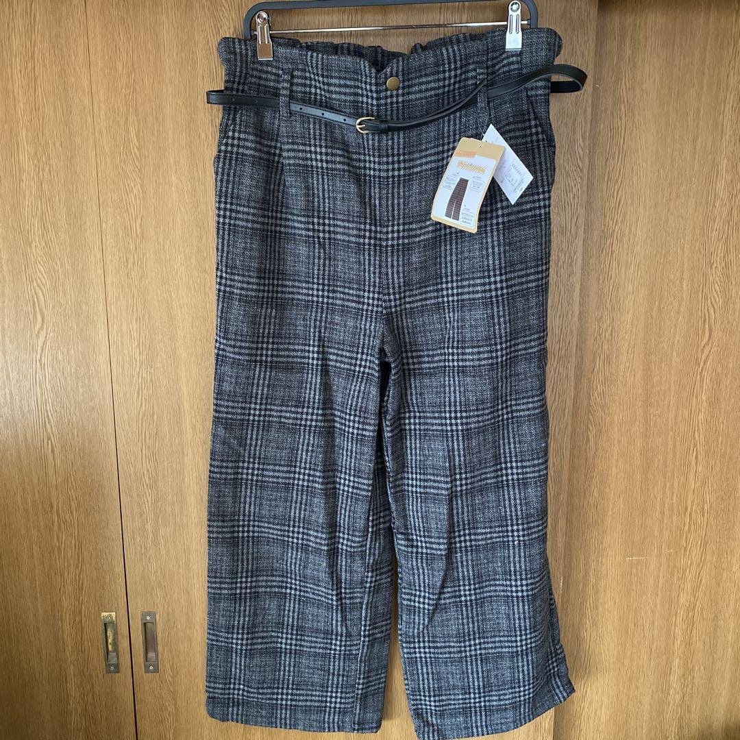5点目100円♡新作♡新品♡大きいサイズ♡ベルト付きパンツ